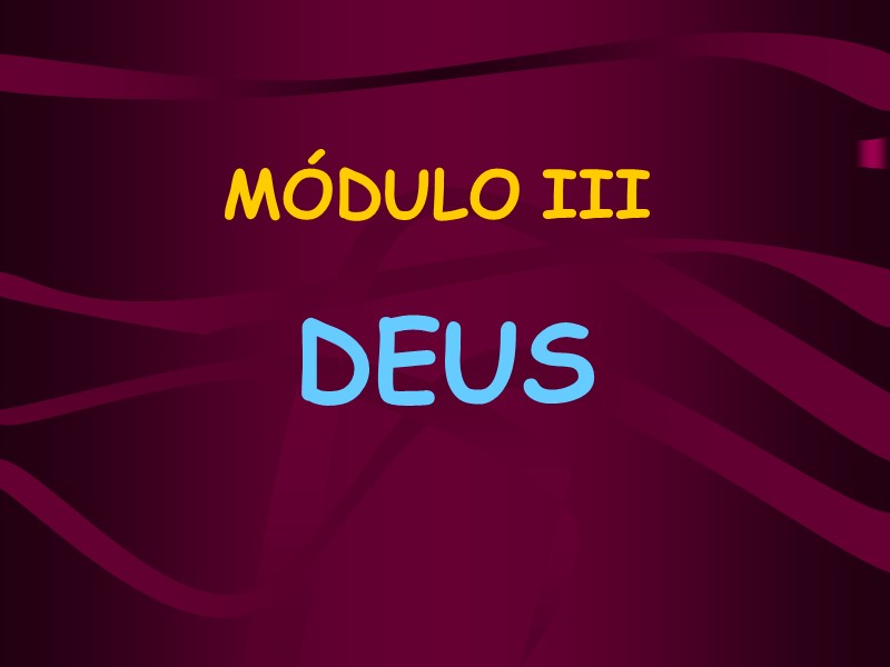 MÓDULO III     DEUS